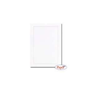 Masterpiece Pearl Border White Foil & Embossed Flat Card   5 1/2 X 7 3 