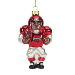   Glass African American Football Player