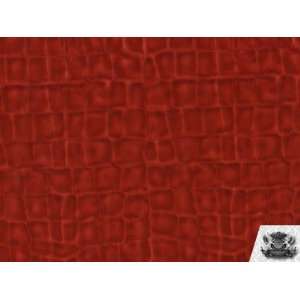 Vinyl Crocodile Bi croc Chilli RED Faux / Fake Leather Upholstery 