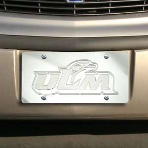   NCAA Louisiana Monroe Warhawks Satin License Plate Automotive
