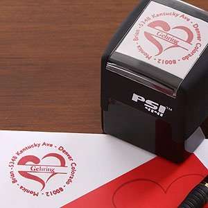   Inking Address Stamper   Lovingly Yours Heart Design