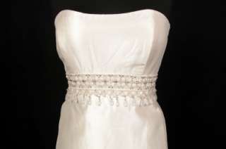 Barge La Fleur LF184 Ivory Silk Shantung Couture Bridal Wedding Dress 