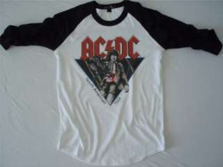 AC/DC t shirt acdc 82 tour vtg style jersey ac dc 03  