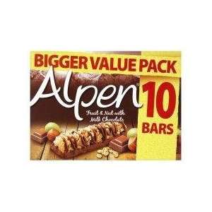 Alpen 10 Bars Fruit Nut And Chocolate Cereal 290 Gram   Pack of 6 