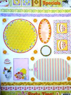 PARTY ACCENTS PAPER, CUT OUT EMBELLISH CARDS SCRAPBOOK  