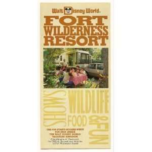 1985 Walt Disney World Fort Wilderness Resort River Country brochure