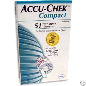 Accu Chek Compact Test Drums   51 tests, 3 drums  