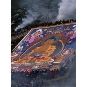  Portrait Using Tang Ka, an Ancient Form of Tibetan Buddhist Painting 