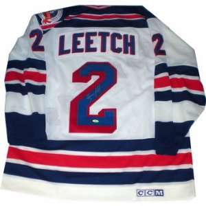  Brian Leetch Autographed New York Rangers 1994 Replica White Jersey 