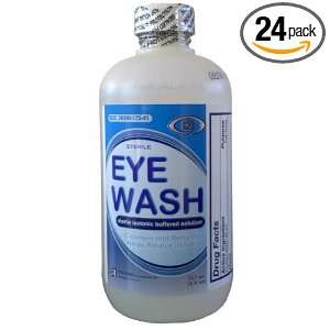  Sterile Eye Wash Solution, 8 oz  24/Case (Clearance 