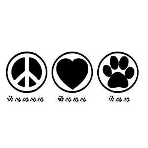  Peace Love Paw Magnets