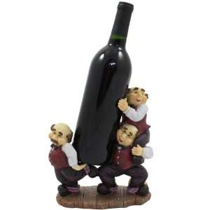   Holder   French Waiter Trio Holding Up Wine Bottle