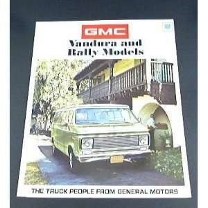  1971 71 GMC VANDURA and RALLY Van BROCHURE Everything 