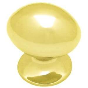  Small Fusilli Football Knob 1 Brass Plated L PN0394 PB C 