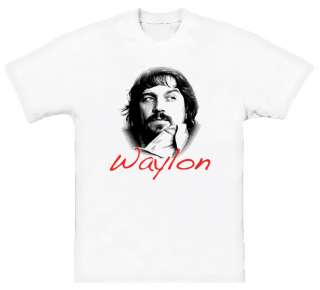 Waylon Jennings Country Music Star T Shirt  