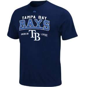   Bay Rays Navy Blue Built Legacy T shirt (Small)