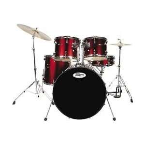  Sound Percussion 5 Piece Drum Shell Pack Wine Red 
