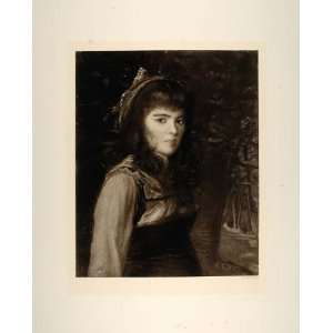  1893 Photogravure Romany Gypsy Roma Girl George Fuller 