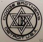 1926 AND LATER MODELS DODGE BROTHERS INSTRUMENT PANEL DECAL items in 