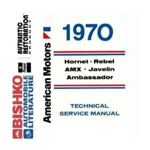  1970 AMC HORNET REBEL AMX Service Shop Repair Manual CD 