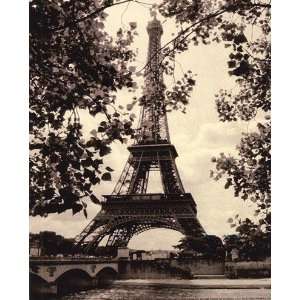  Eiffel Tower II   mini HIGH QUALITY MUSEUM WRAP CANVAS 