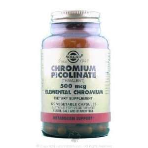  Chromium Picolinate 500mcg   120   Veg Cap Health 