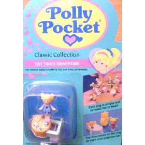  Vintage Polly Pocket Tiny Tinas Dinnertime (1993) Toys 