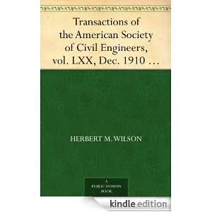 Transactions of the American Society of Civil Engineers, vol. LXX, Dec 