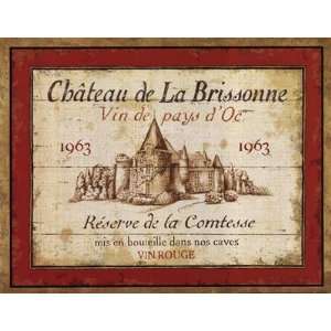 French Wine Labels I Finest LAMINATED Print Daphne Brissonnet 14x11