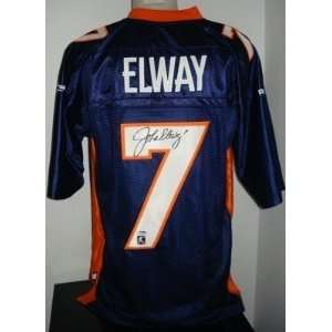  John Elway Autographed Jersey   Reebok EQT PSA DNA 