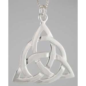  Sterling Celtic Triangle Triple Knot Charmed Pendant 