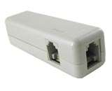 This is ADSL splitter, which enables your telephone and computer to 