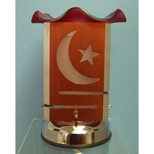 Orange Moon & Stars Electric Touch Oil Lamp