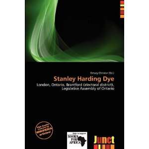  Stanley Harding Dye (9786200512611) Emory Christer Books