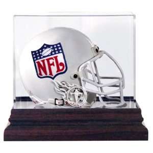   (titans Logo) Mini Helmet Display Case (ammh 1)