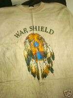 INDIAN WAR SHIELD T SHIRT SIZE L NEW NEVER WORN   