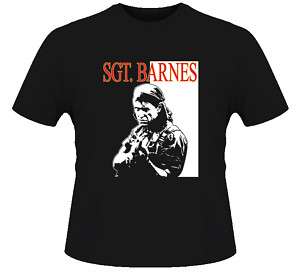 Platoon Barnes War Movie T Shirt  