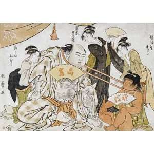  A Game of Neck Pull (Kubippiki) by Kitagawa Utamaro 30 