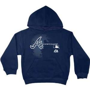 Atlanta Braves Toddler Navy AC MLB Change Up Hooded Fleece Sweatshirt 