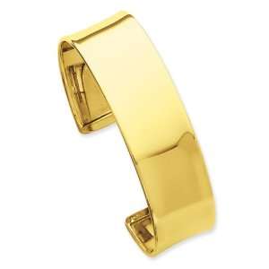  14k Gold 19mm Polished Bangle Jewelry