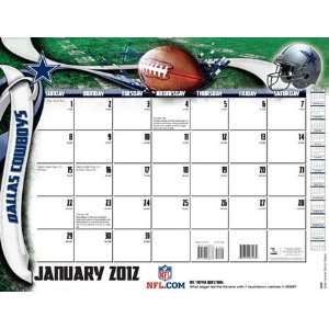  Turner Dallas Cowboys 2012 22x17 Desk Calendar Sports 