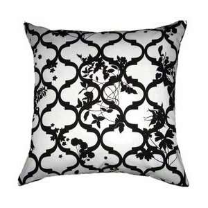   and White Floral Throw Pillow (Insert Sold Separately)