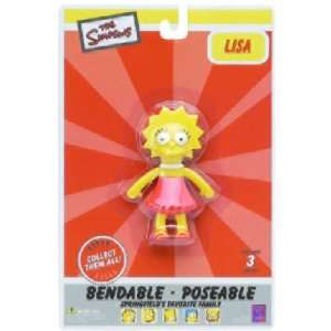    The Simpsons Lisa Simpson Bendable Bendy Figure Toys & Games