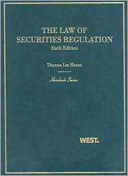 Hazens The Law of Securities Regulation, 6th, (0314187979), Thomas 