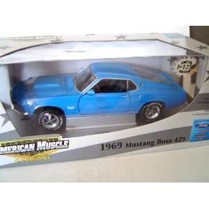  ERTL Elite 1969 Ford Mustang Boss 429 Blue Toys & Games