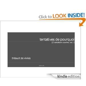    (French Edition) Thibault de Vivies  Kindle Store