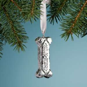   Silver Milkbone Biscuit Ornament by Still Life