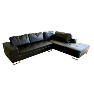  Baxton Studio 2 Piece Ettore Leather Sofa/Lying Sectional 