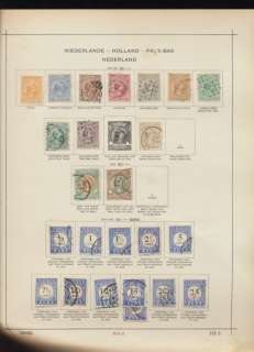 NETHERLANDS 1852/1905 Mint&Used Perf Imperf Dues Lot on Pages(Appx 70 