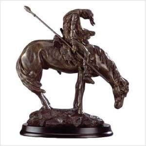 End Of The Trail Statue Reproduction A Merican Indian With Spear On Popscreen